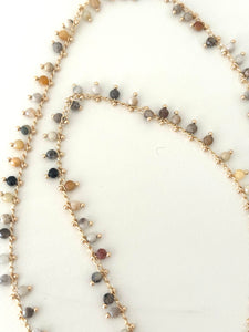 Brown beads necklace