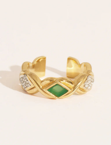 Ring sani  green onyx Be Maad