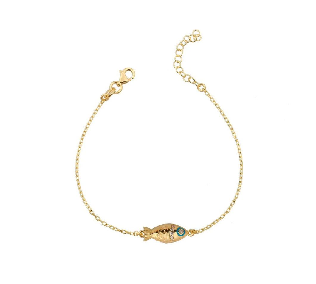 Lucky fish  bracelet gold