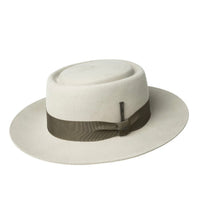 Load image into Gallery viewer, Bailey Walsh – Light Sand Wool Felt Boater Hat