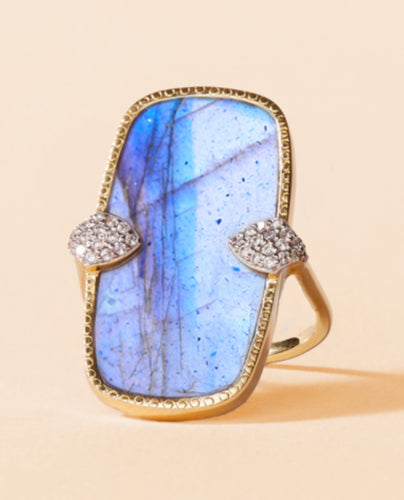 Sangha ring labradorite