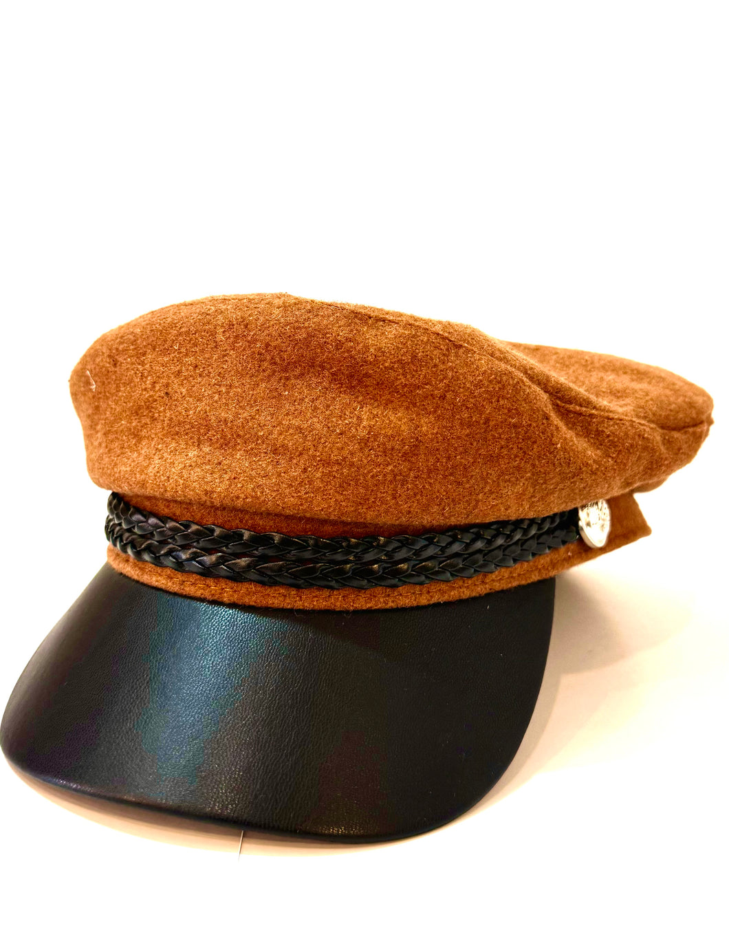 Fine wool camel cap