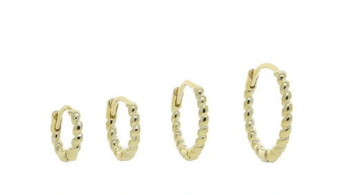 Braided gold hoops