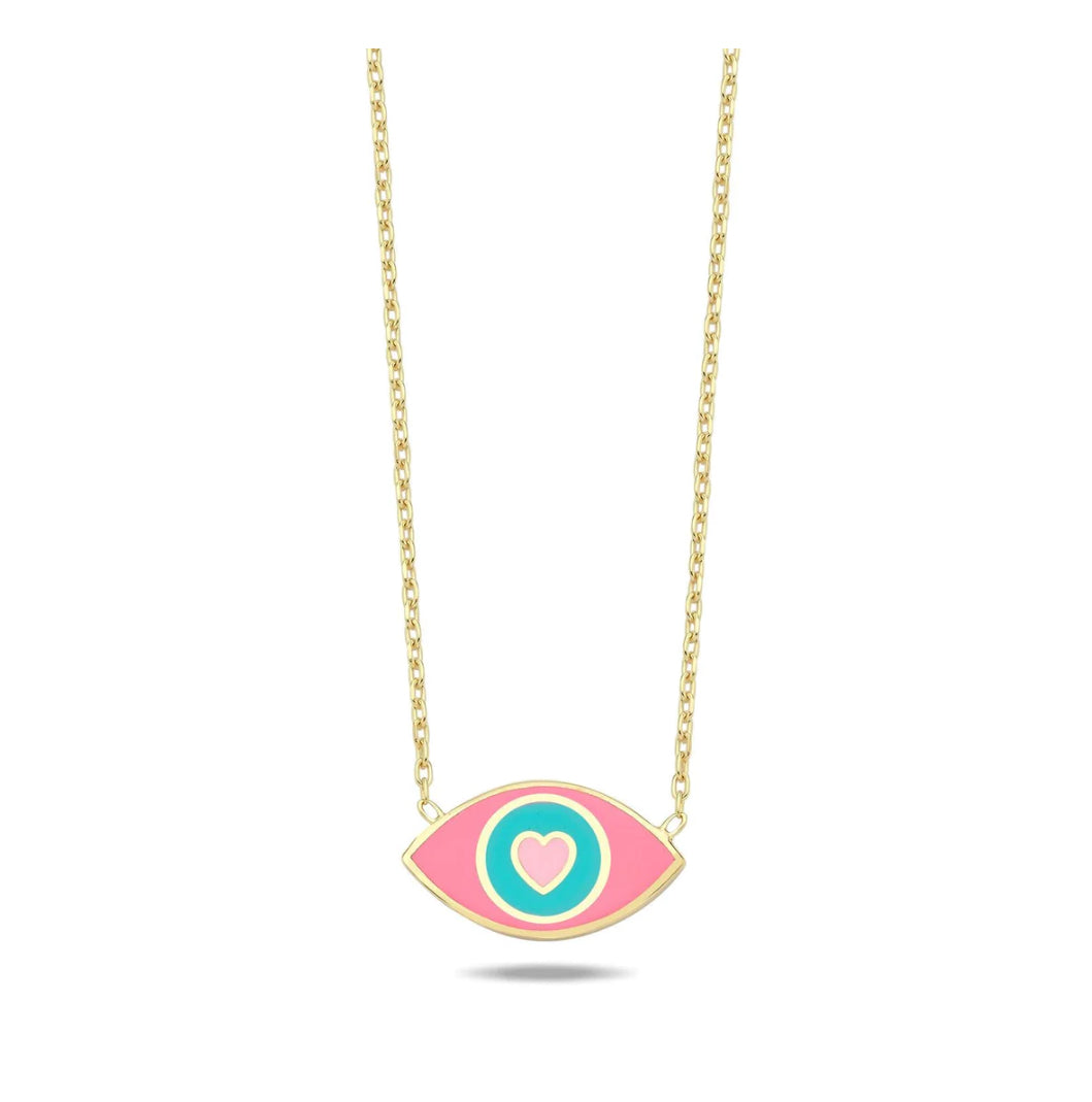 Lucky love eye necklace