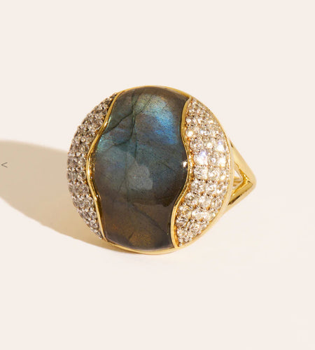 Vertige ring labradorite