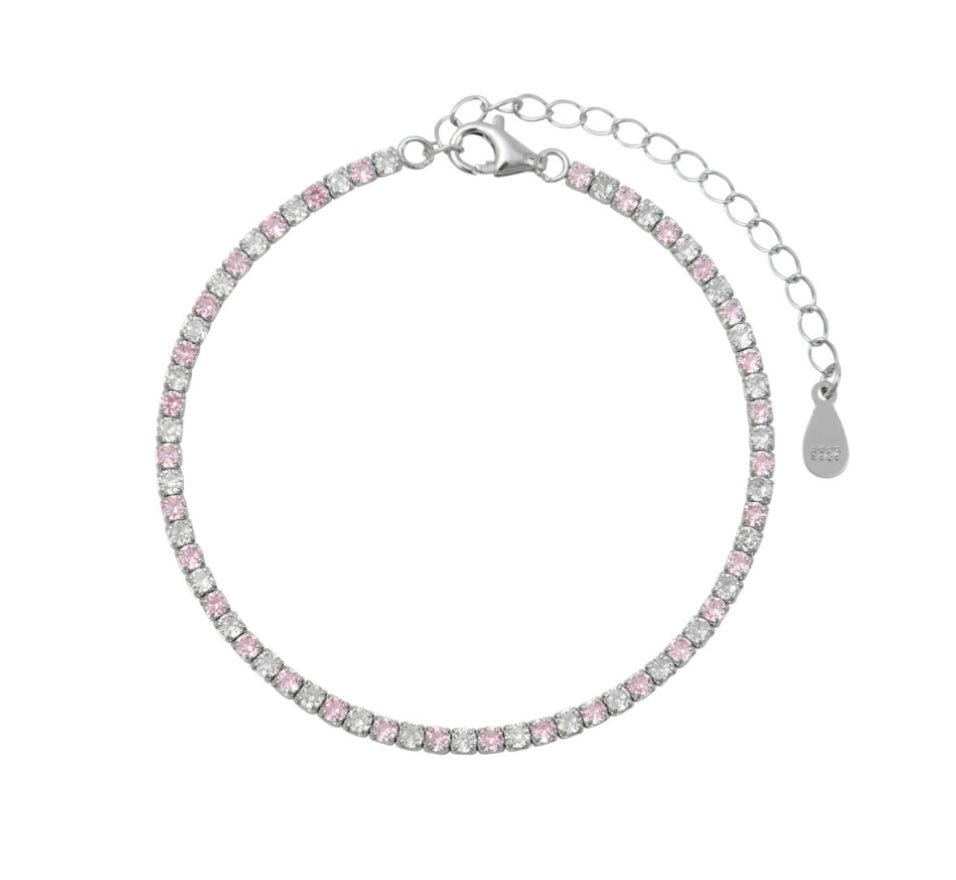 Tennis bracelet silver