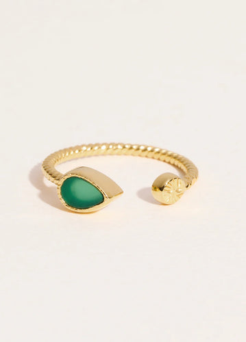 Ring Bali   green onyx Be Maad