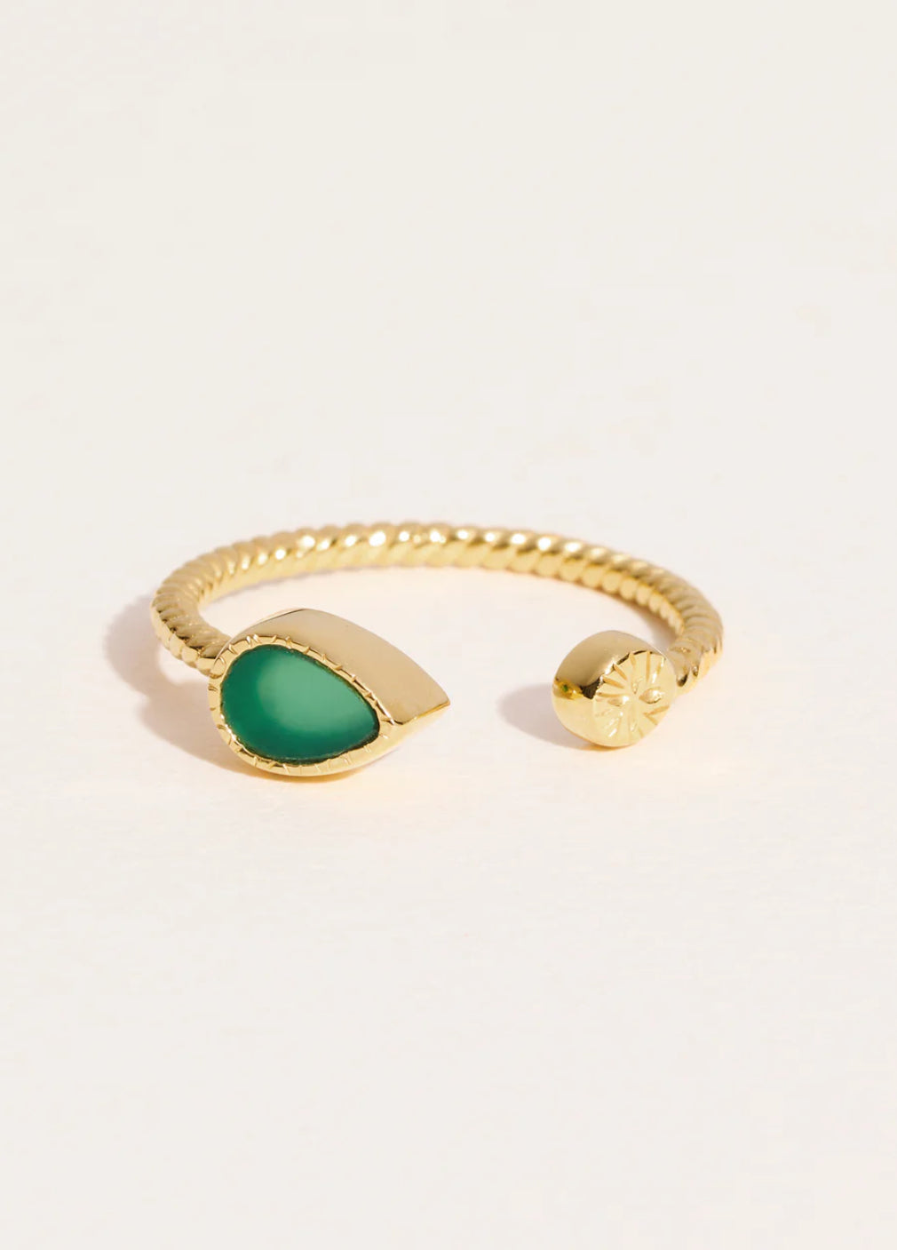 Ring Bali   green onyx Be Maad