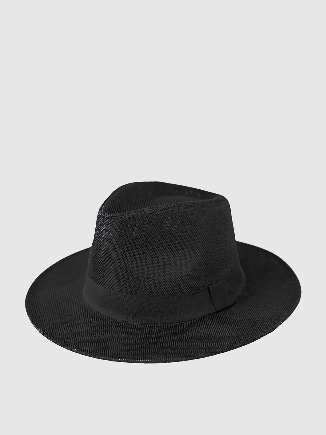 Chapeau Fedora extra fin bord moyen noir