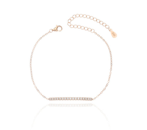 Bar bracelet rose gold