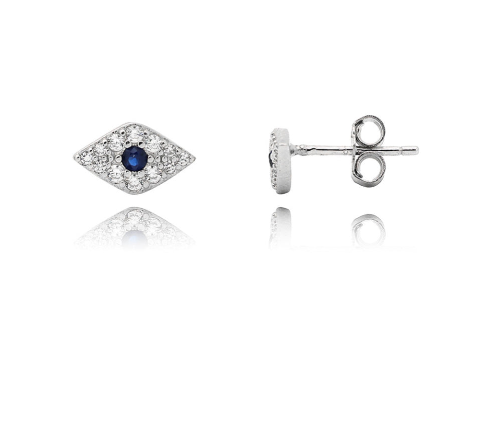 Eyes studs silver