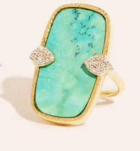 Load image into Gallery viewer, Sangha ring turquoise