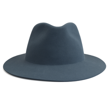 Load image into Gallery viewer, Justine – Navy Blue Wide-Brim Felt Fedora