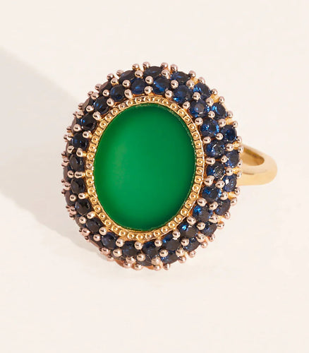 ring Mirage green onyx Be Maad