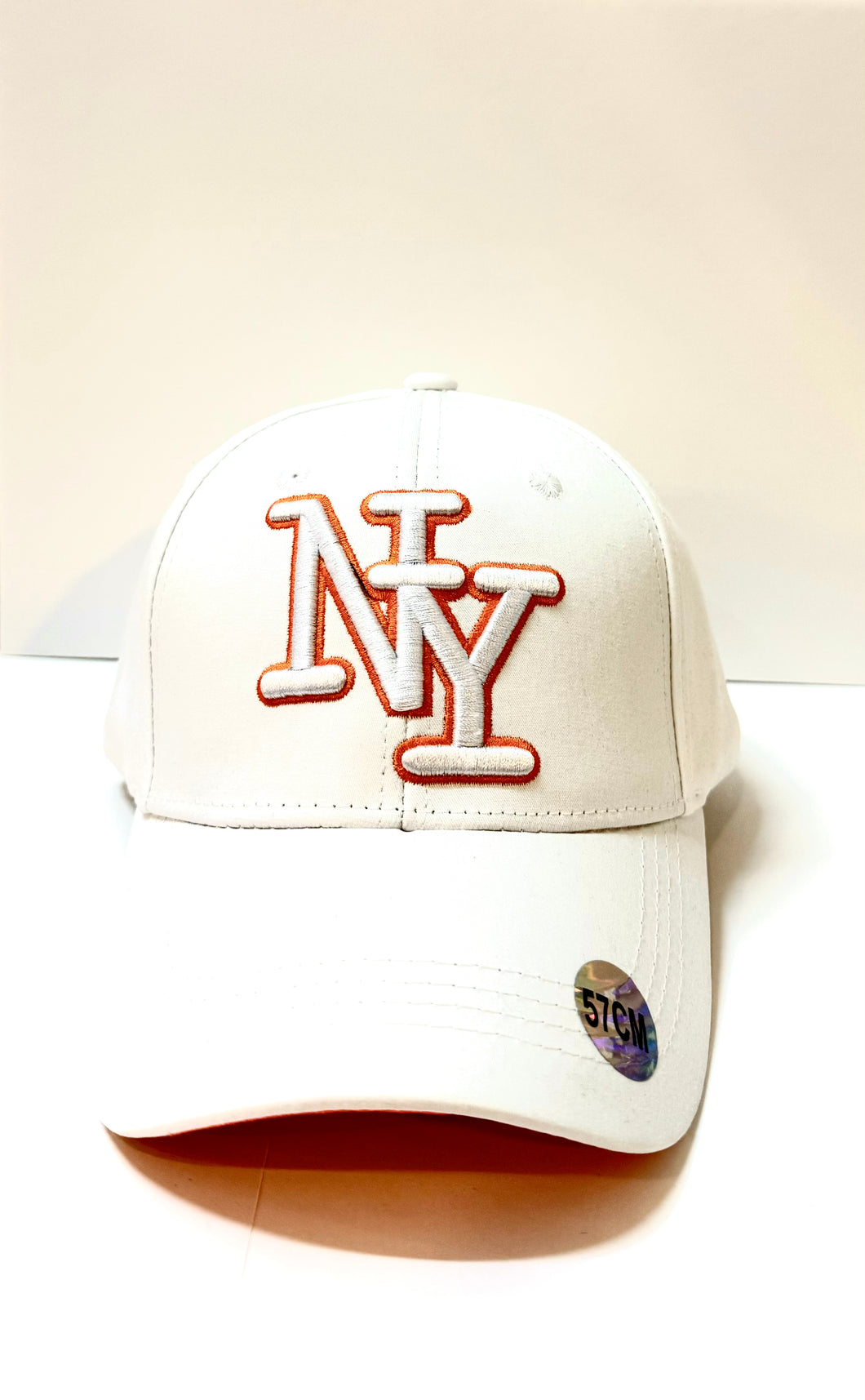 NY cap white/orange