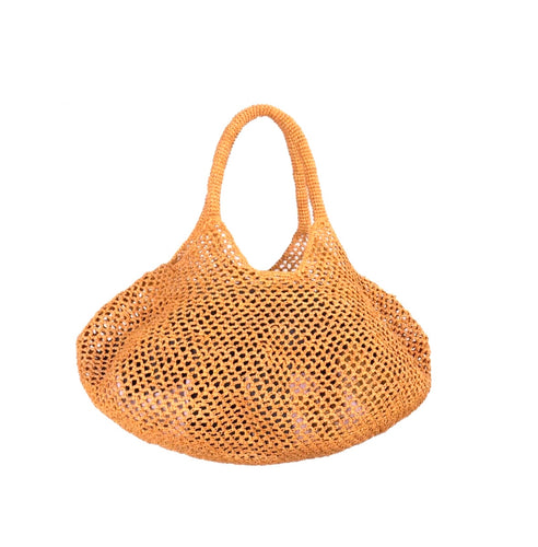 Large raffia beach bag