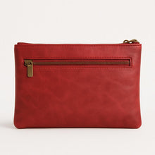 Load image into Gallery viewer, Braided Buckle Red Clutch