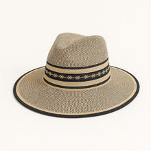 Load image into Gallery viewer, Straw black Fedora