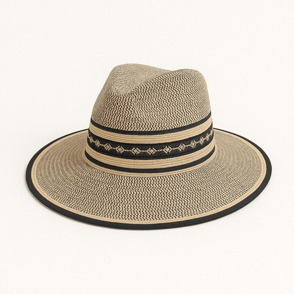 Straw black Fedora