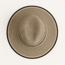 Load image into Gallery viewer, Straw black Fedora