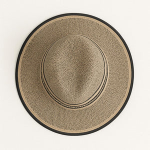 Straw black Fedora