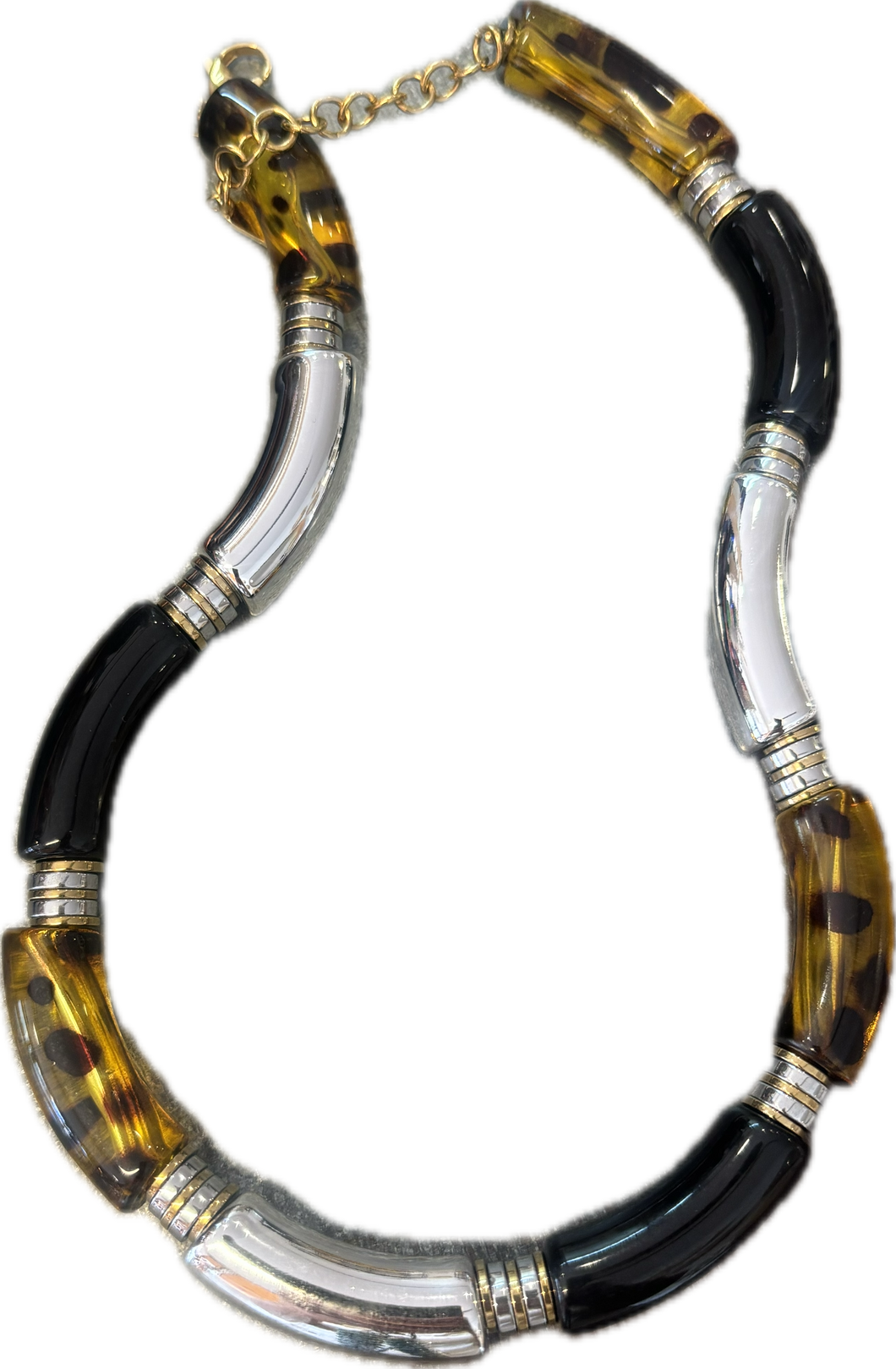 Necklace multi leopard