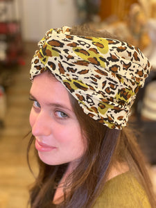 Leopard headband