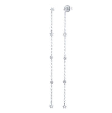 Load image into Gallery viewer, Chain &amp; star earrings