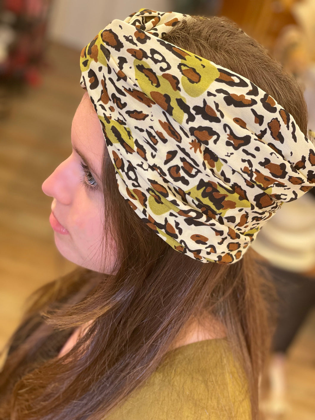 Leopard headband