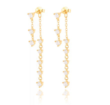 Load image into Gallery viewer, Geometric chain earrrings