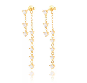Geometric chain earrrings