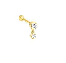 Load image into Gallery viewer, Dangling zirco studs