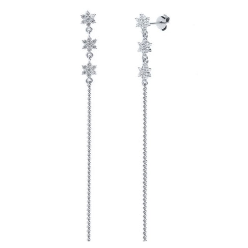 3 stars & chain earrings