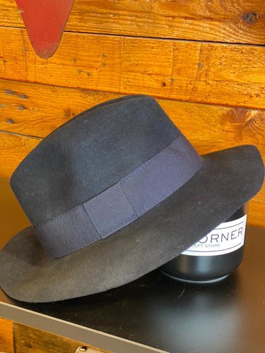 Floppy fedora navy