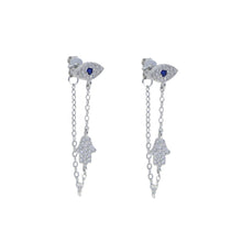 Load image into Gallery viewer, Eye &amp; hamsa earrings