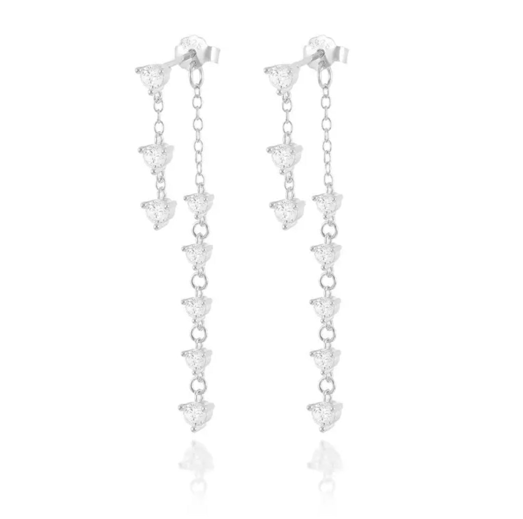 Geometric chain earrrings