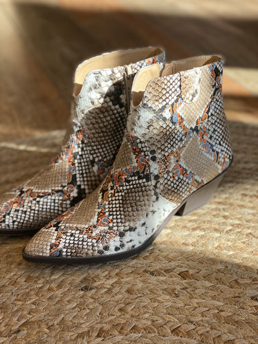 Snake skin boots