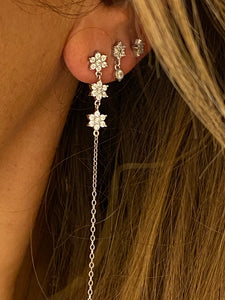 3 stars & chain earrings
