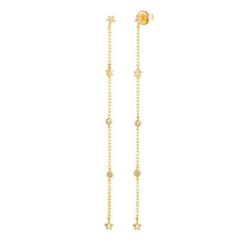 Load image into Gallery viewer, Chain &amp; star earrings