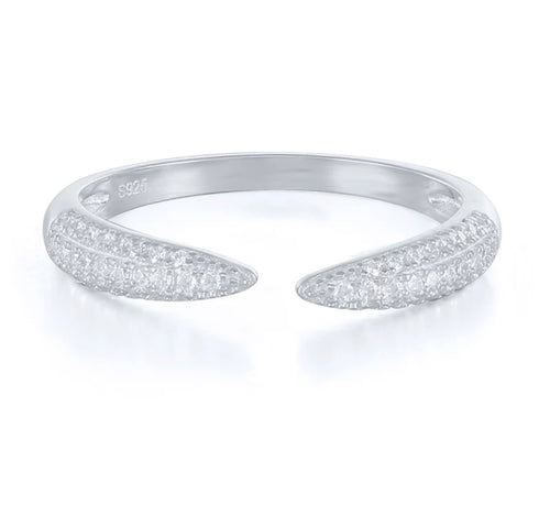 Open pave ring